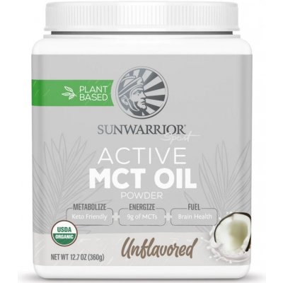 Sunwarrior MCT Oil Powder, Organic, Neochucený, 360 g – Hledejceny.cz