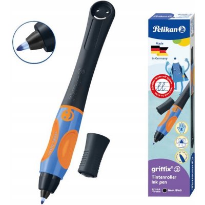 Atramentový roller Griffix 3, neon čierna - Herlitz – Hledejceny.cz