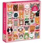 GALISON Čtvercové Kočky ve vánočním 500 dílků – Zboží Dáma