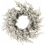 Clayre & Eef Vánoční dekorace zasněžený věnec - Ø 50*10 cm - Clayre & Eef – Hledejceny.cz
