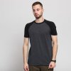 Pánské Tričko Urban Classics Raglan Contrast Tee Chalk/ Black