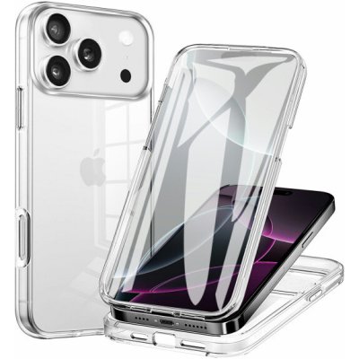 AppleKing dvoudílné pouzdro na přední i zadní stranu pro iPhone 17 Pro - čiré – Zboží Mobilmania