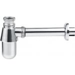 Aqualine Umyvadlový sifon 1'1/4, odpad 3,2 cm, nízký, chrom – Sleviste.cz