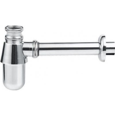 Aqualine Umyvadlový sifon 1'1/4, odpad 3,2 cm, nízký, chrom – Sleviste.cz