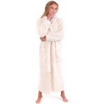 Vestis Alta 2143 dlouhý župan se šálovým límcem krémová 1151 – Zboží Dáma