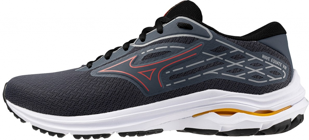 Mizuno Wave Equate 8 Turbulence / Cayenne / Black