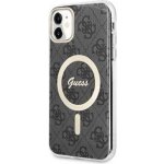Pouzdro Guess 4G IML MagSafe iPhone 11 černé – Zboží Mobilmania
