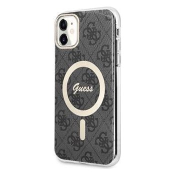 Pouzdro Guess 4G IML MagSafe iPhone 11 černé