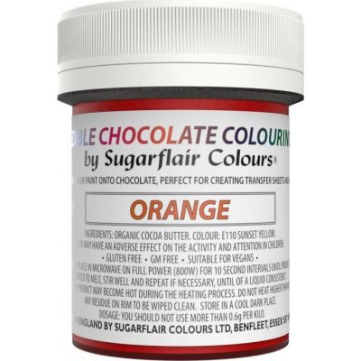 Sugarflair barva do čokolády ORANGE 35 g – Zboží Dáma