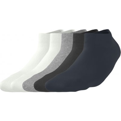 esmara Men Pánské nízké s BIO bavlnou 5 párů bílá šedá navy modrá – Sleviste.cz