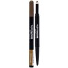 Přípravky na obočí Maybelline Brow Satin Smoothing Duo tužka a stíny na obočí 2v1 2 Medium Brown 0,71 g