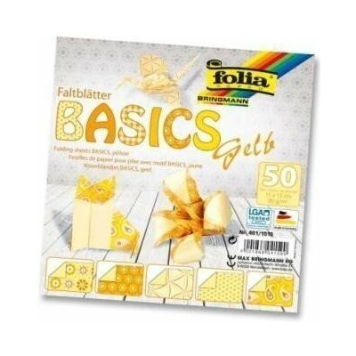 Bringmann Folia Basic Origami papírky žlutý 10 x 10 TBF4611010 – Hledejceny.cz