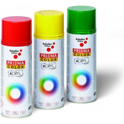 Schuller Eh´Klar Sprej žlutý lesklý 400ml, odstín RAL 1007 barva chromově žlutá lesklá, PRISMA COLOR 91041 – Zboží Mobilmania