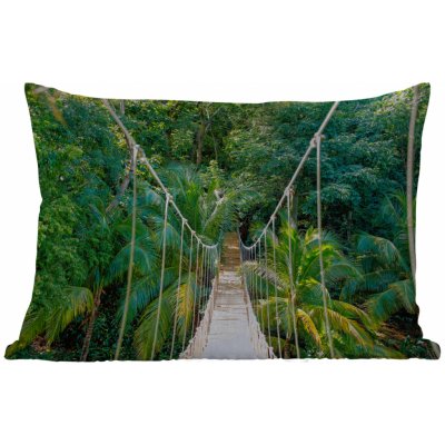 MuchoWow Vnější polštář Džungle palma most příroda rostliny 60x40 – Zboží Mobilmania
