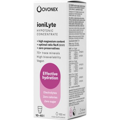 MINERALS70 IoniLyte hypotonický iontový nápoj 100 ml – Zboží Mobilmania