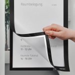 Magnetoplan Magnetofix samolepící magnetický rámeček A6 černý (2ks) – Zboží Živě