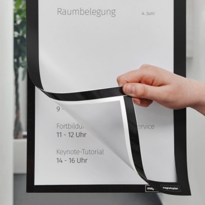 Magnetoplan Magnetofix samolepící magnetický rámeček A6 černý (2ks) – Zboží Živě