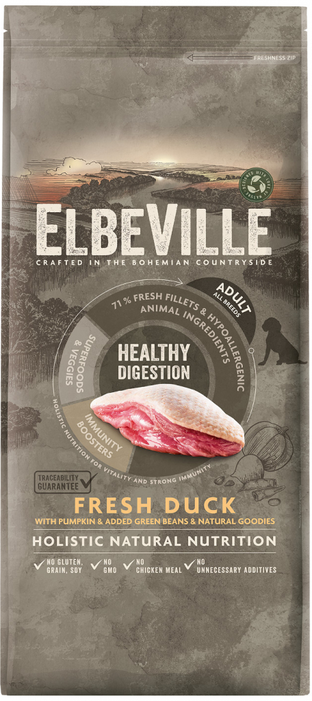 ELBEVILLE Adult All Breeds Fresh Duck Healthy Digestion 11,4 kg