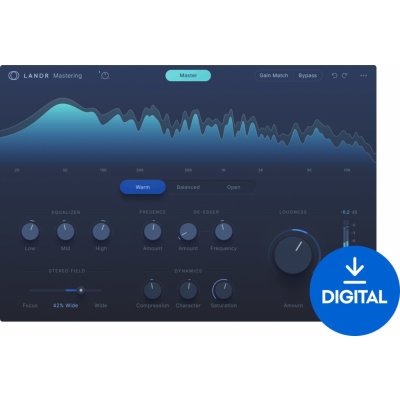 LANDR Mastering Plugin PRO Digitální produkt – Zboží Živě