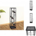 vidaXL Stojan na láhve pro 8 lahví kovový – Zboží Dáma