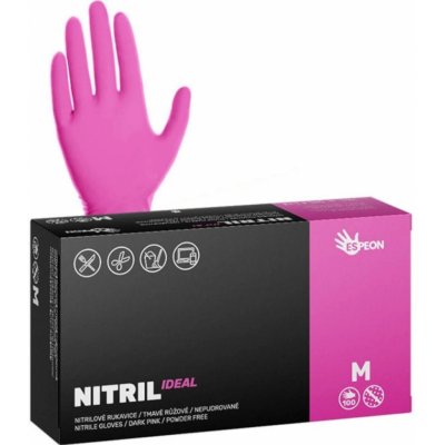Espeon NITRIL IDEAL nepudrované tmavě růžové 100 ks – Zboží Mobilmania