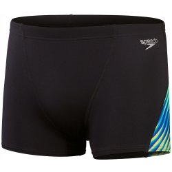 Speedo Allover Digi V-Cut Aquashort black /True Cobalt