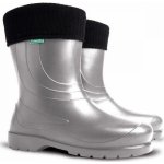 Demar Dámské holínky s vložkou LAURA 0230 stříbrná – Sleviste.cz