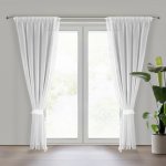 EUROFIRANY ZÁCLONA NA PÁSCE KIRA3, SADA 2KS 140X270 CM BÍLÁ – Hledejceny.cz