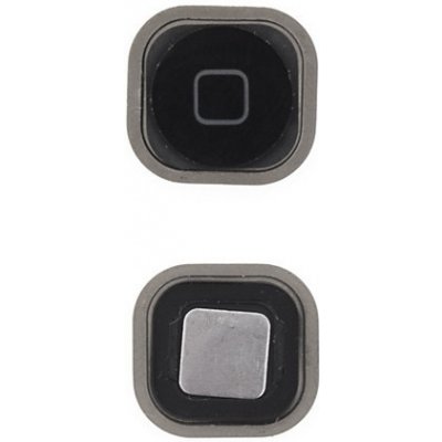 AppleMix Tlačítko Home Button se silikonovou podložkou pro Apple iPod touch 5.gen. / 6.gen. - černé - kvalita A+