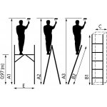 Drabest Multifunkční lešení 2x7 PRO D607-PRO-XG – HobbyKompas.cz