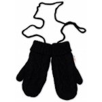 Baby Nellys Dámské pletené palčáky s fleecovou podšívkou černé – Hledejceny.cz