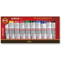 Koh-i-noor barvy akrylové souprava 10 ks x 40 ml