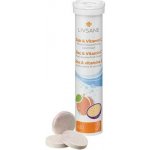 Livsane Zinek + vitamín C šumivé tablety broskev mučenka 20 tablet – Hledejceny.cz