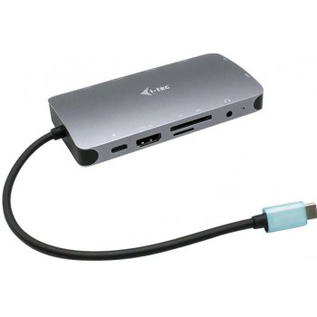 i-Tec USB-C Metal Nano Dock HDMI/VGA with LAN + Power Delivery 100 W C31NANODOCKVGAPD