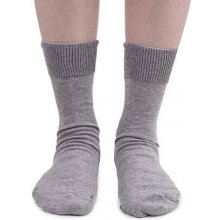 Bavlněné ponožky s volným lemem světle šedá