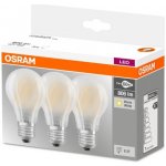 Osram LED žárovka E27 A60 7W 60W teplá bílá 2700K 3ks – Sleviste.cz