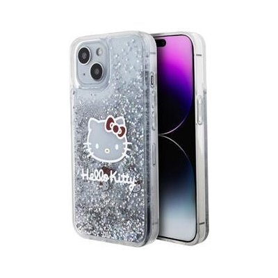 Hello Kitty silikonové iPhone 15 Liquid Glitter Electroplating Head Logo – Zbozi.Blesk.cz