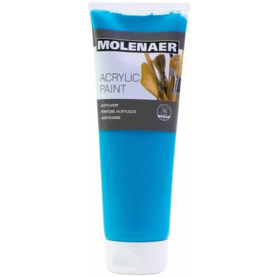 Creall Molenaer akrylová barva tyrkysová 250 ml – Zboží Mobilmania