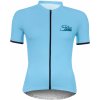 Cyklistický dres Force CHARM krátký rukáv sv. modrý dámský