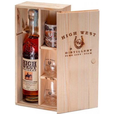 High West Rendevouz Whisky 46% 0,7 l (dárkové balení 2 sklenice) – Hledejceny.cz