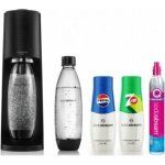 Sodastream Terra Black + 2 láhve Fuse 1l + 2 sirupy – Zbozi.Blesk.cz