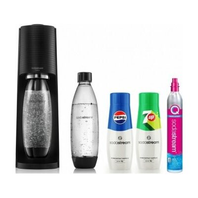 Sodastream Terra Black + 2 láhve Fuse 1l + 2 sirupy – Zbozi.Blesk.cz