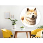 Nalepte.cz samolepka na zeď Akita inu arch, rozměry 20 x 20 cm – Zboží Dáma