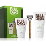 Bulldog Expert Original Moisturizer hydratační krém na obličej pro muže 100 ml + Original Shave Gel gel na holení 175 ml + holicí strojek dárková sada – Zboží Mobilmania