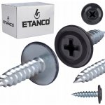 Šrouby s podložkou do dřeva 4,2 x 16 mm RAL 7016, 250 ks Etanco GM-S – Zboží Mobilmania