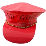 Folat Policejní čepice červená s nápisem BAD GIRL