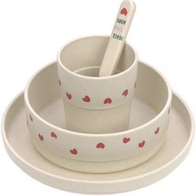 Lässig Dish Set PP/Cellulose Happy Rascals Heart lavender – Zboží Mobilmania