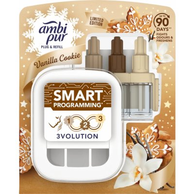 Ambi Pur 3 Volution Vanilla Cookie Vanilková sušenka elektrický osvěžovač kompletní strojek 20 ml