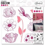 Aladine Gumová razítka Stampo Decor Kytičky – Zboží Dáma