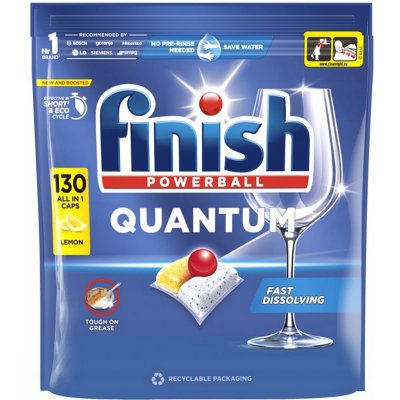 Finish Quantum All in1 kapsle do myčky na nádobí Lemon Sparkle 130 ks – Hledejceny.cz